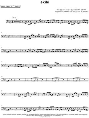 Collection: exile - Bass Clef Instrument & Piano