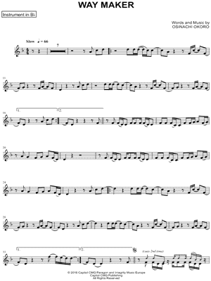 Collection: Way Maker - Bb Instrument & Piano