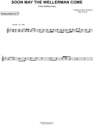 Collection: Soon May the Wellerman Come - F Instrument & Piano