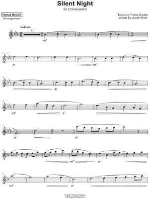 Collection: Silent Night - C Instrument & Piano