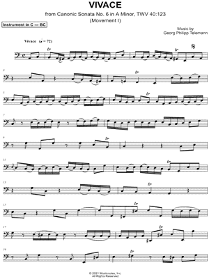 Collection: Canonic Sonata No. 6, TWV 40: 123