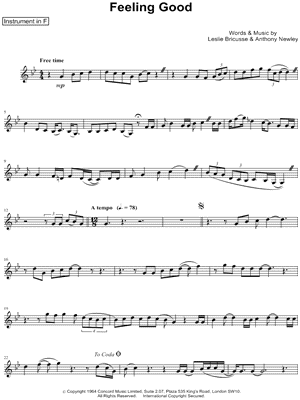 Collection: Feeling Good - F Instrument & Piano