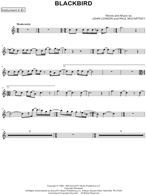 Collection: Blackbird - Eb Instrument & Piano