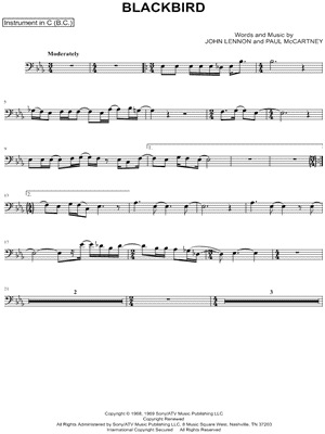 Collection: Blackbird - Bass Clef Instrument & Piano