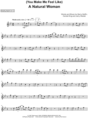 Collection: (You Make Me Feel Like) A Natural Woman - C Instrument & Piano