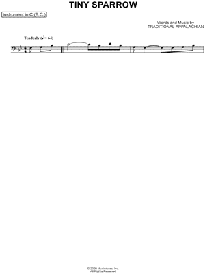 Collection: Tiny Sparrow - Bass Clef Instrument & Piano