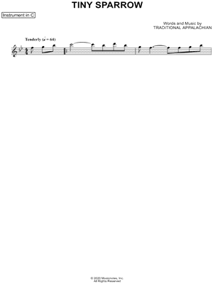 Collection: Tiny Sparrow - C Instrument & Piano