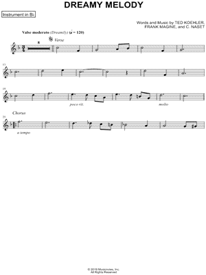 Collection: Dreamy Melody - Bb Instrument & Piano