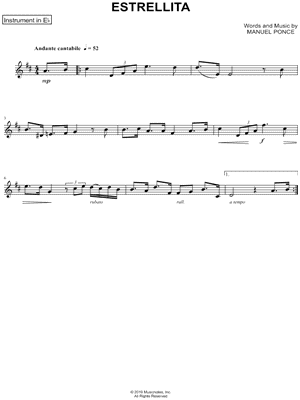 Collection: Estrellita - Eb Instrument & Piano