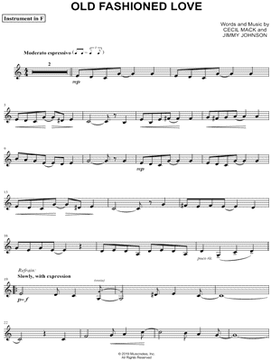 Collection: Old Fashioned Love - F Instrument & Piano
