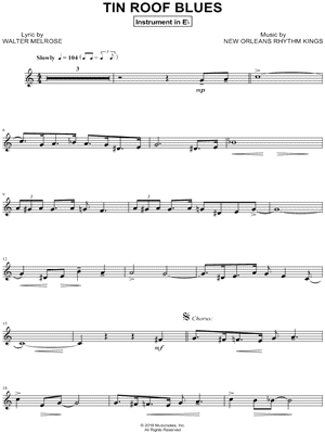 Collection: Tin Roof Blues - Eb Instrument & Piano