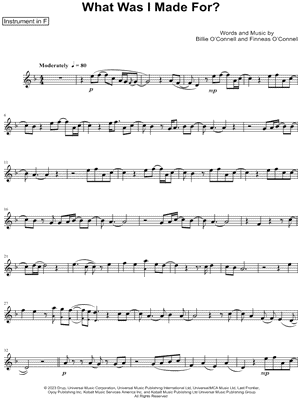 Collection: What Was I Made For? - F Instrument & Piano