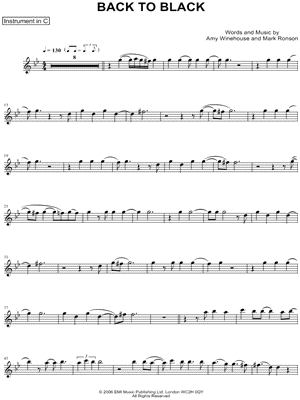 Collection: Back to Black - C Instrument & Piano