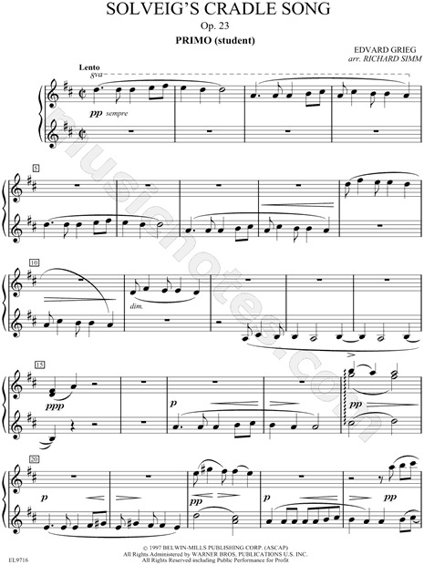 Collection: Solveig's Cradle Song, Opus 23