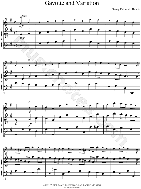 Collection: Gavotte and Variation