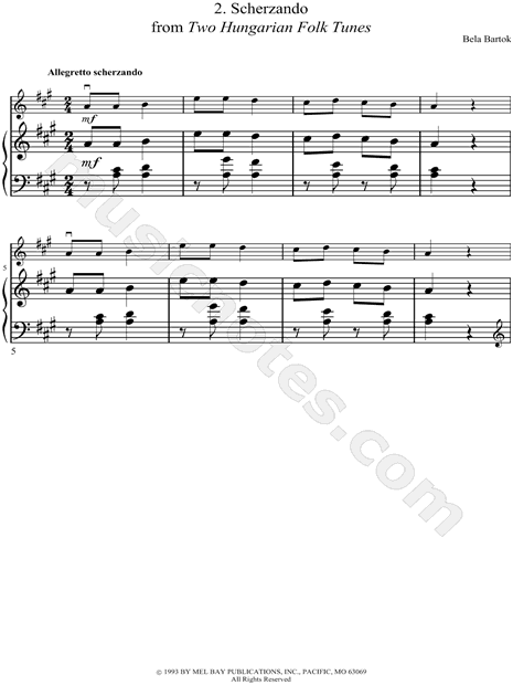 Collection: Scherzando from "Two Hungarian Folk Tunes"
