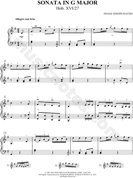 Collection: Sonata in G Major