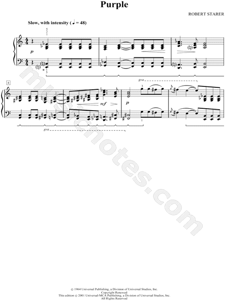 Collection: Robert Starer's "SKETCHES IN COLOR" - Volume 1