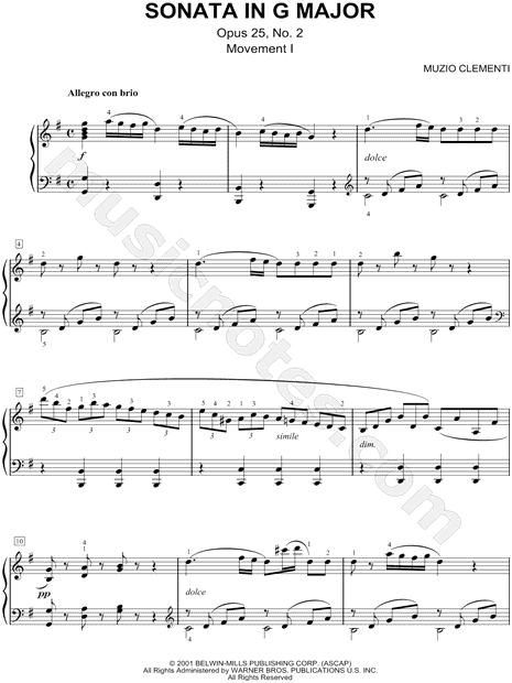 Collection: Sonata in G Major