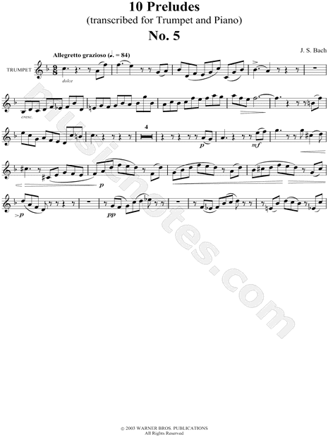 Collection: Prelude No. 5 for Trumpet and Piano