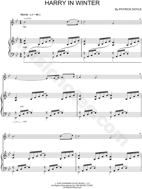 Collection: Harry In Winter - Alto Saxophone & Piano