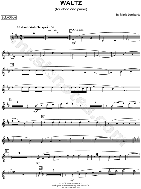 Collection: Waltz for Oboe and Piano