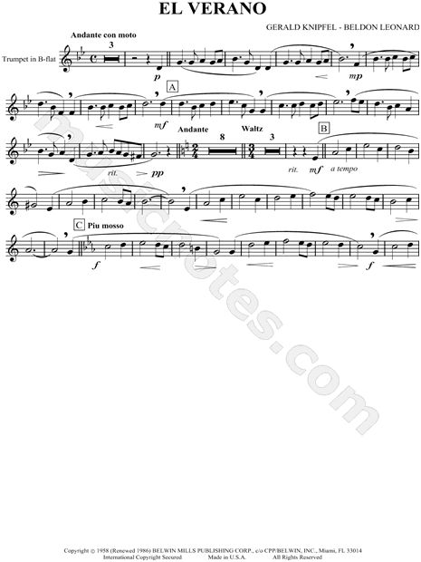 Collection: El Verano - Trumpet & Piano