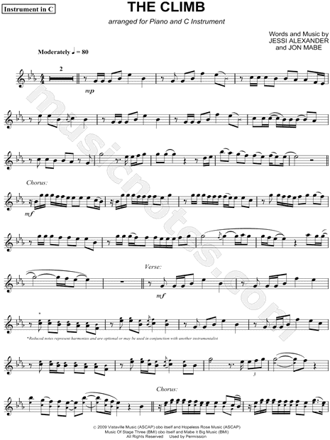 Collection: The Climb - C Instrument and Piano