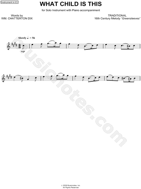 Collection: What Child Is This? - Eb Instrument & Piano