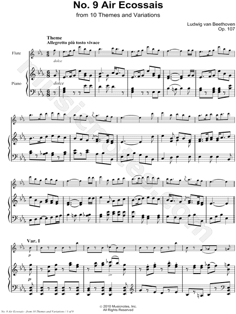 Collection: Air Ecossais, Allegretto: Op. 107, No. 9 - Eb Instrument & Piano