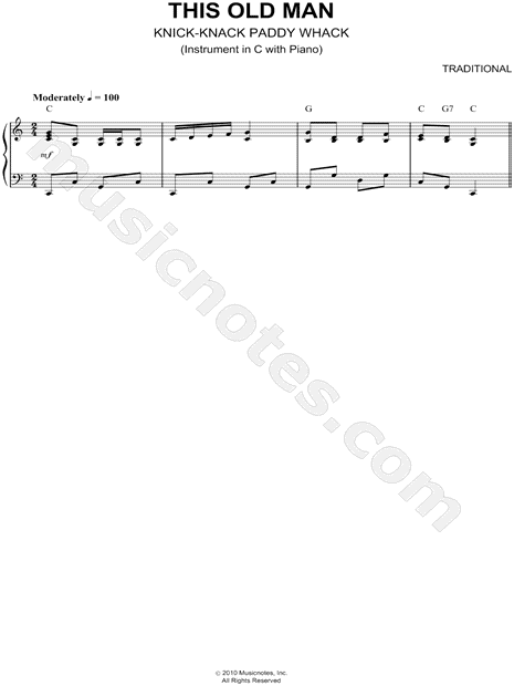 Collection: This Old Man - Eb Instrument and Piano