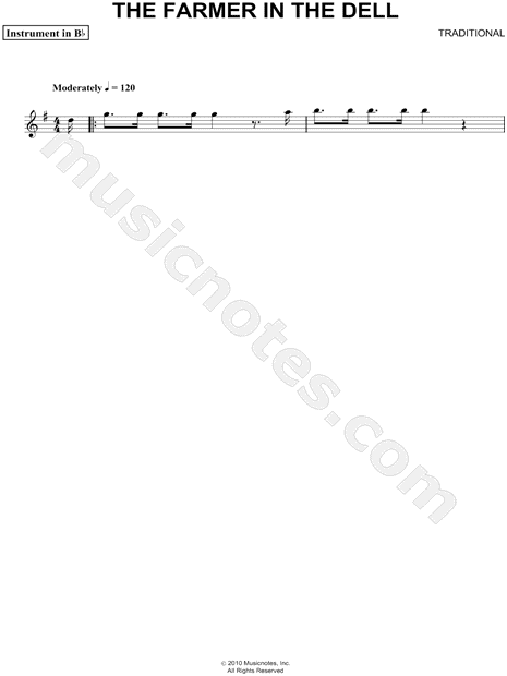 Collection: The Farmer In the Dell - Bb Instrument & Piano