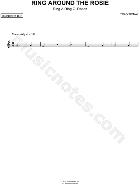 Collection: Ring Around the Rosie - F Instrument & Piano