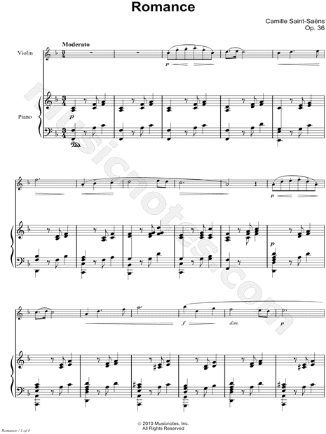 Collection: Romance, Op. 36 - Bb Instrument & Piano