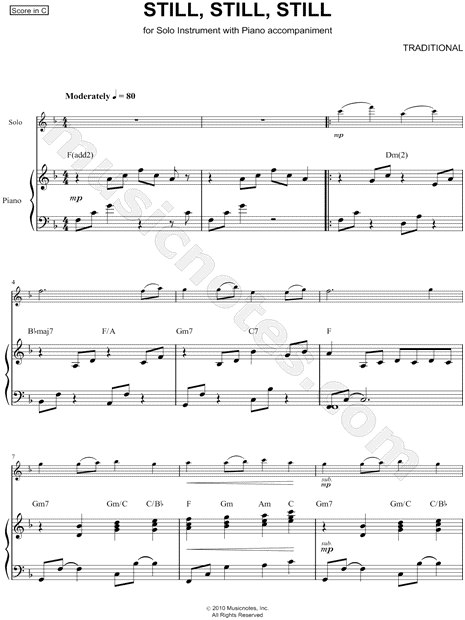Collection: Still, Still, Still - Bb Instrument & Piano
