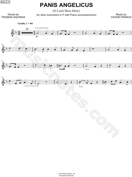 Collection: Panis Angelicus - F Instrument & Piano