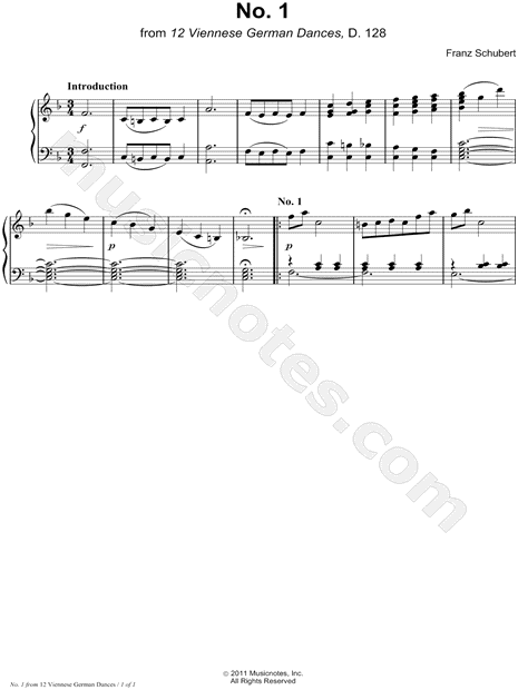 Collection: Twelve Viennese German Dances