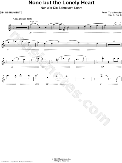 Collection: None But the Lonely Know - Eb Instrument & Piano