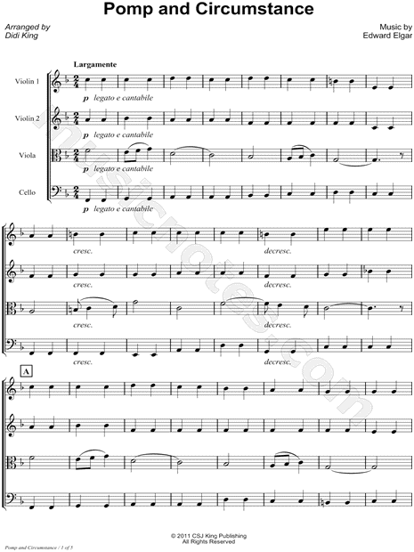 Collection: Pomp and Circumstance - String Quartet