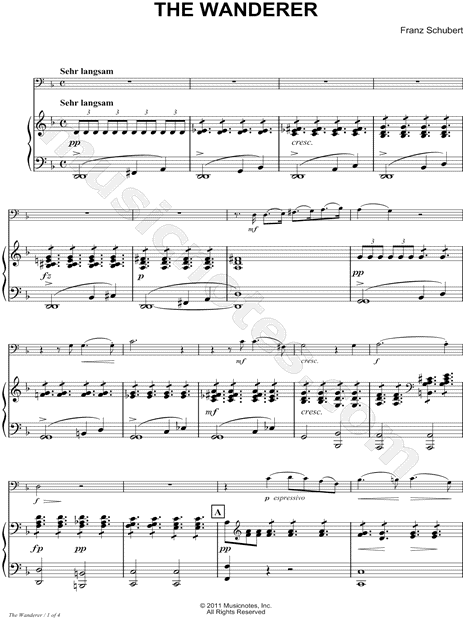 Collection: The Wanderer - F Instrument & Piano