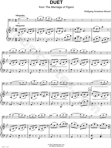 Collection: Duettino: Che soave zeffiretto (Sull'aria) - Bb Instrument & Piano