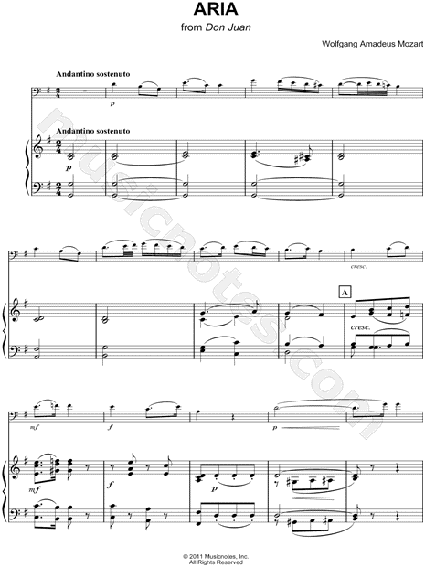 Collection: Aria from Don Juan - Eb Instrument & Piano