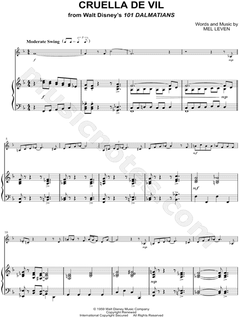 Collection: Cruella de Vil - French Horn & Piano