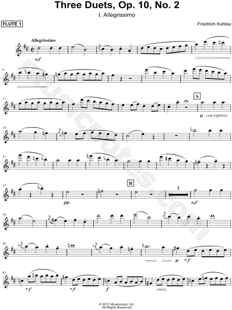 Collection: Three Duets, Op. 10, No. 2: I. Allegrissimo