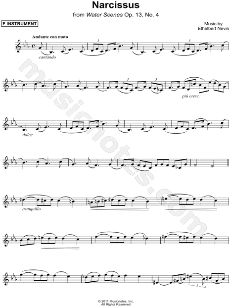 Collection: Narcissus - F Instrument & Piano