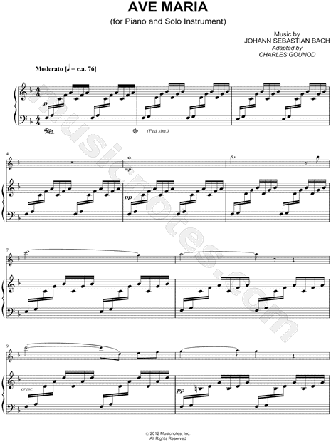 Collection: Ave Maria - F Instrument & Piano Accompaniment