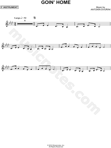 Collection: Goin' Home - F Instrument & Piano