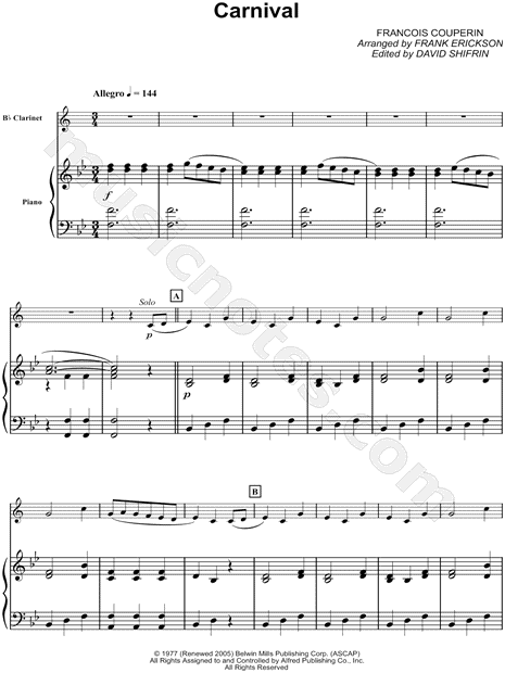 Collection: Carnival - Clarinet & Piano