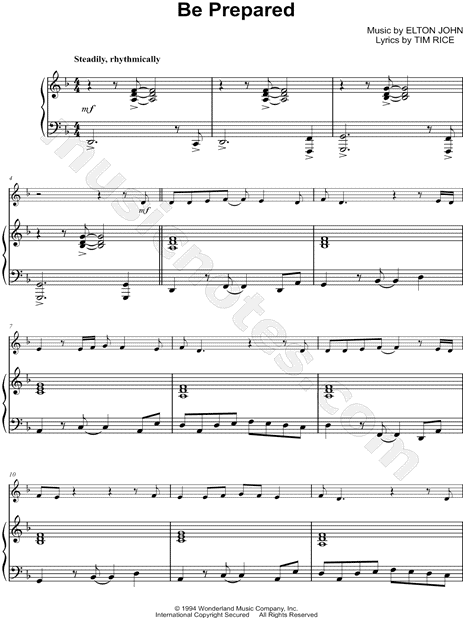 Collection: Be Prepared - C Instrument & Piano Accompaniment