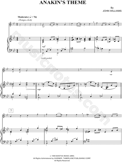 Collection: Anakin's Theme - Trombone & Piano